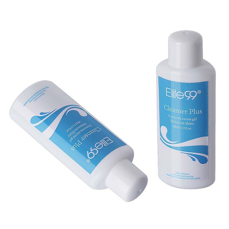 Elite99 60ml Cleanser Plus Surface Sticky Residue Remover Acrylic Plus UV Gel Nail Polish Remover Cleanser