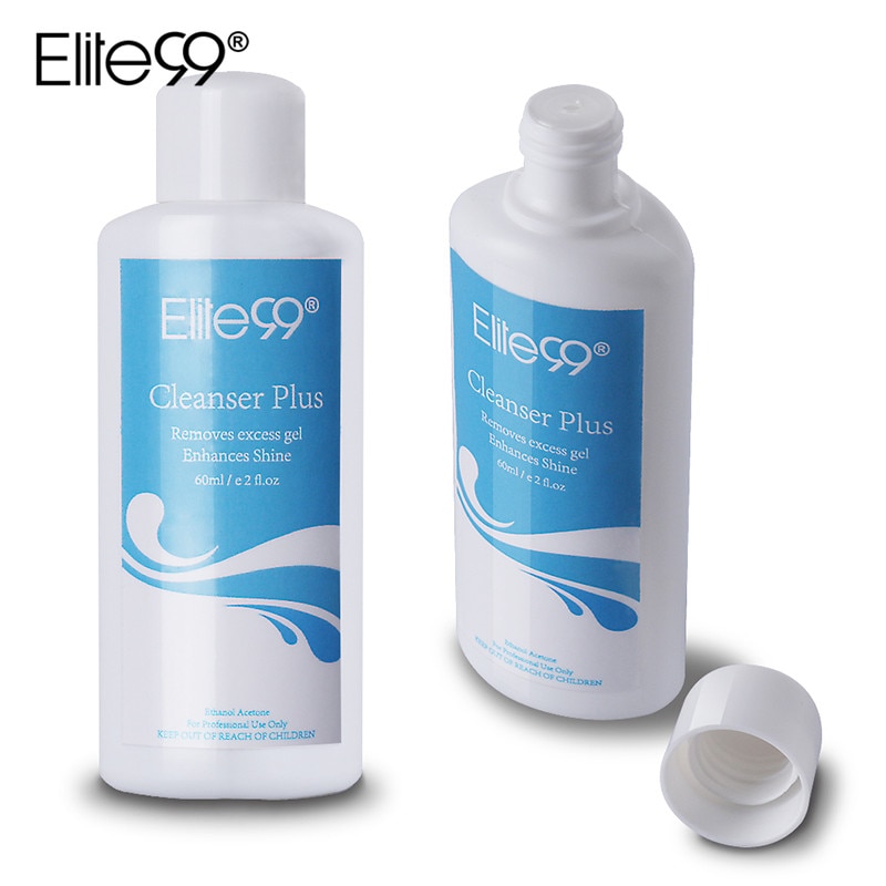 Elite99 60ml Cleanser Plus Surface Sticky Residue Remover Acrylic Plus UV Gel Nail Polish Remover Cleanser Elite99 60ml Cleanser Plus Surface Sticky Residue Remover Acrylic Plus UV Gel Nail Polish Remover Cleanser