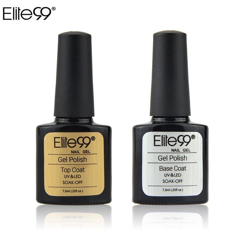 Elite99 7.3ML Base Top Coat  UV Gel Nail Polish 10ml Soak Off Long Lasting Primer Lacquer Nail Manicure Vernis Semi Permanent