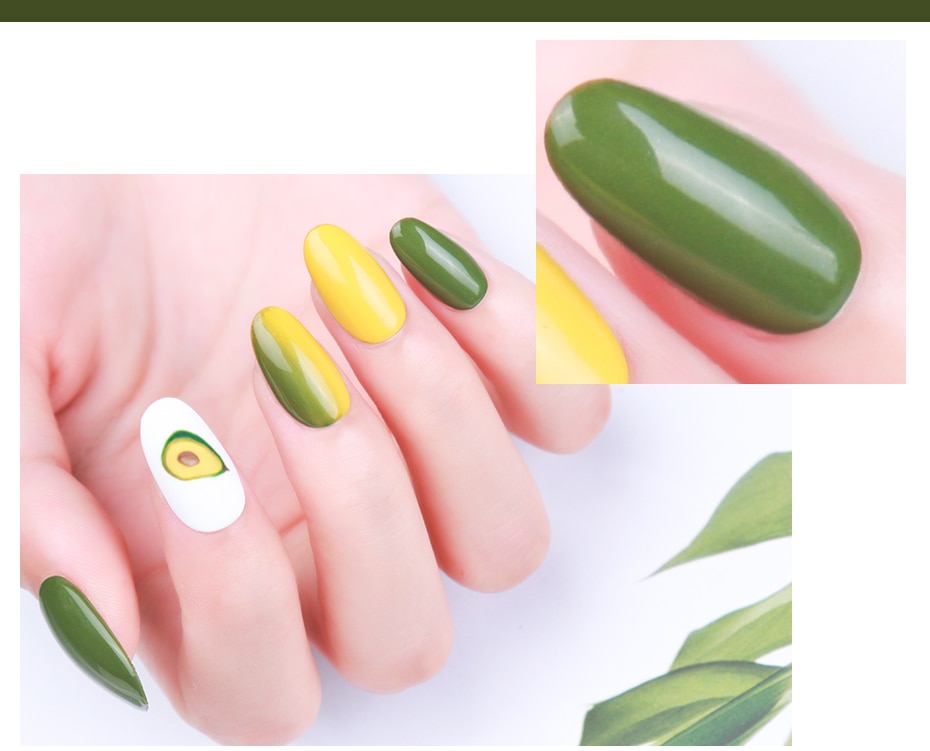 Elite99 10ML Avocado Gel Polish UV LED Nail Varnish For Manicure Gel Lacquer Semi Permanent Gel Paint Nail Art DIY Design Tools