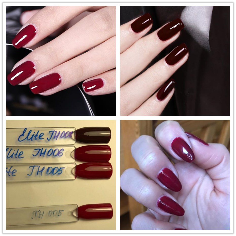 Elite99 Wine Red Gel Nail Polish 10ml Gorgeous Color Nail Gel Polish Vernis UV LED Gel Varnish Soak Off Nail Art Gel Top Coat