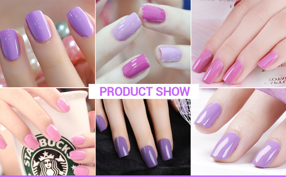 Elite99 10ML Gel Nail Purple Colors Fashion UV Gel Nail Polish Soak Off Vernish Semi Permanent LED Nail Polish Lacquer Gelpolish