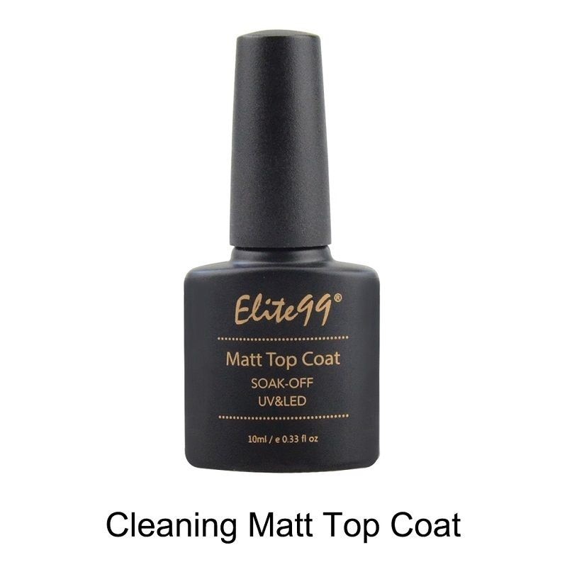 Elite99 10ml Matt Matte Top Coat Nail Gel Polish Nail Art Top Coat Gel Lacquers Long Lasting UV Led Matt Nail Gel Glue