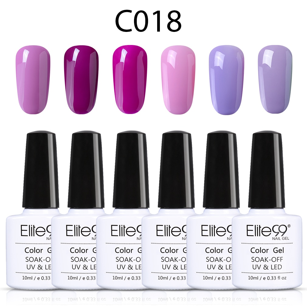 Elite99 10ML Nail Gel Polish High Nude Red Grey Nail Art Soak Off Odorless Organic UV Gel Nail Polish Varnish Gel Lacquer set