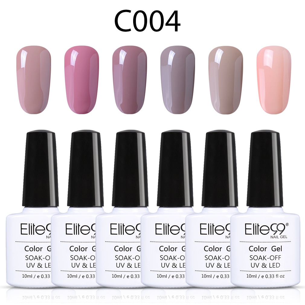 Elite99 10ML Nail Gel Polish High Nude Red Grey Nail Art Soak Off Odorless Organic UV Gel Nail Polish Varnish Gel Lacquer set