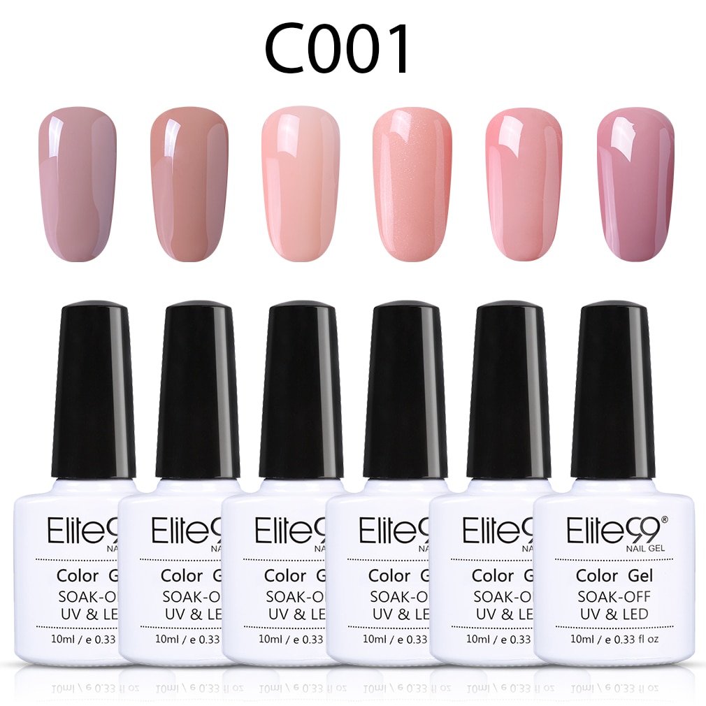 Elite99 10ML Nail Gel Polish High Nude Red Grey Nail Art Soak Off Odorless Organic UV Gel Nail Polish Varnish Gel Lacquer set