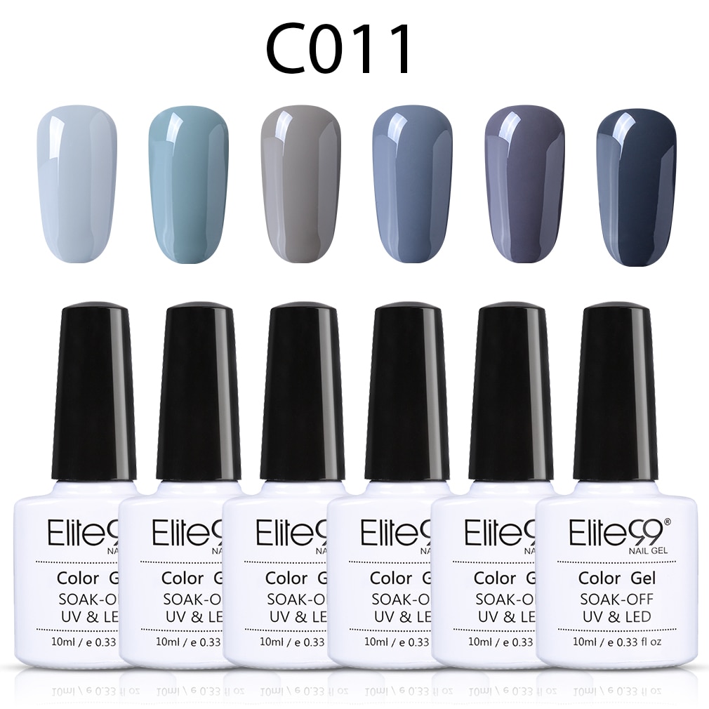 Elite99 10ML Nail Gel Polish High Nude Red Grey Nail Art Soak Off Odorless Organic UV Gel Nail Polish Varnish Gel Lacquer set