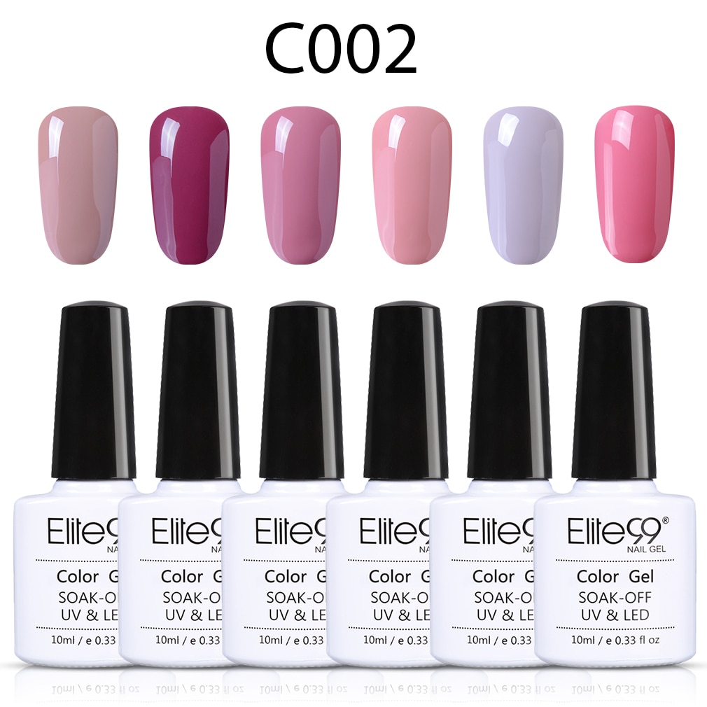 Elite99 10ML Nail Gel Polish High Nude Red Grey Nail Art Soak Off Odorless Organic UV Gel Nail Polish Varnish Gel Lacquer set