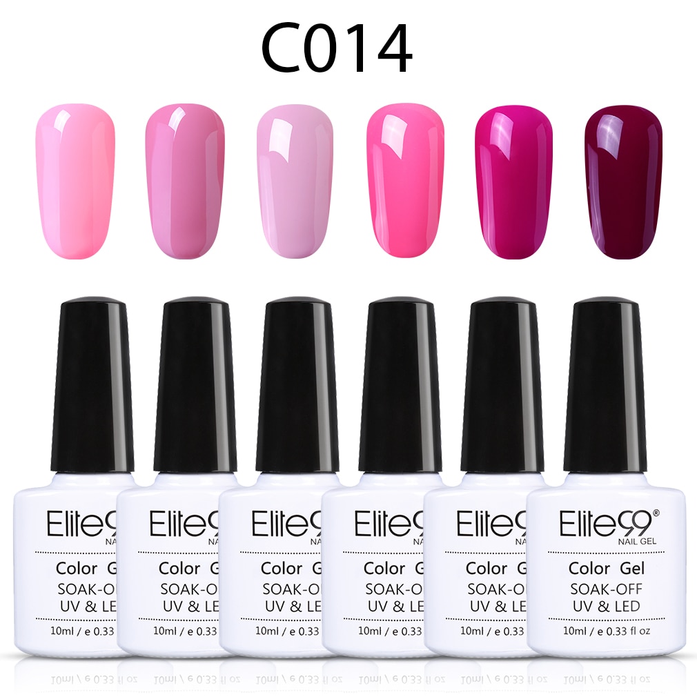 Elite99 10ML Nail Gel Polish High Nude Red Grey Nail Art Soak Off Odorless Organic UV Gel Nail Polish Varnish Gel Lacquer set