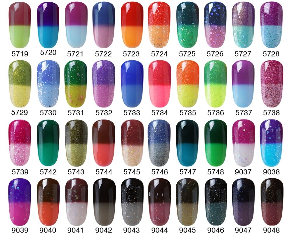 Elite99 7ml Nail Gel Temperature Color Changeable UV Gel Soak Off  Base Top Long Lasting Gel Polish Professional LED Nail Polish