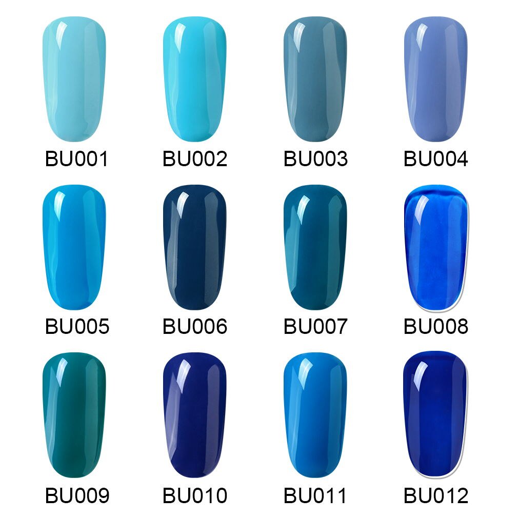 Elite99 Blue Series Gel Nail Polish Soak Off UV LED Matte Top Coat No Wipe Top Coat Base Coat Nail Gel Varnish Nail Art Manicure