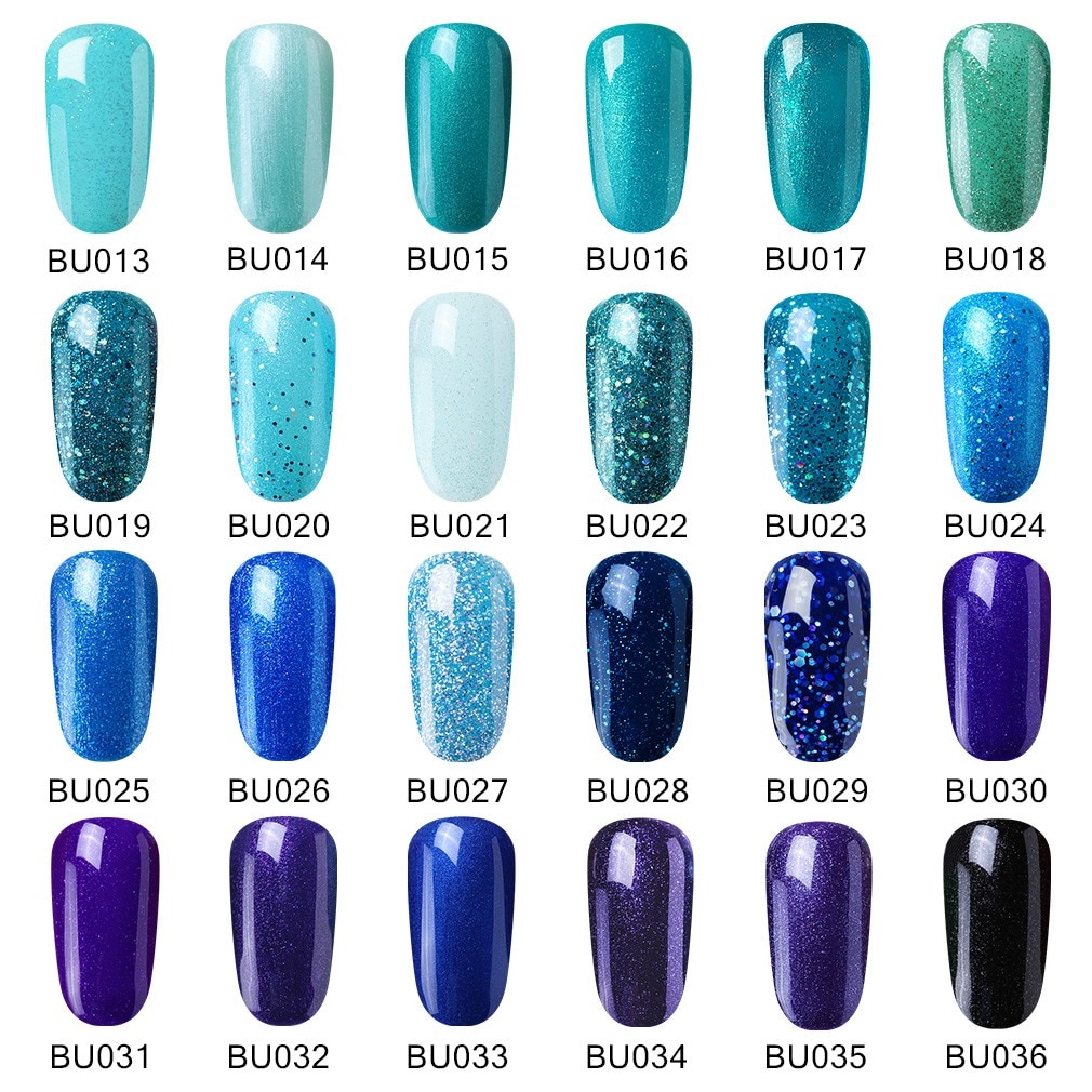 Elite99 Blue Series Gel Nail Polish Soak Off UV LED Matte Top Coat No Wipe Top Coat Base Coat Nail Gel Varnish Nail Art Manicure