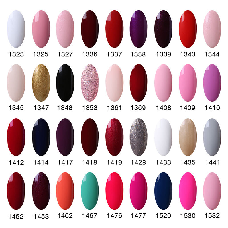 Elite99 7ml Nail Polish Color UV Gel Lak Lacquer Vernis Semi Permanent Hybrid Nail Art Manicure Pure Color Coat 58 Colors Pick 1