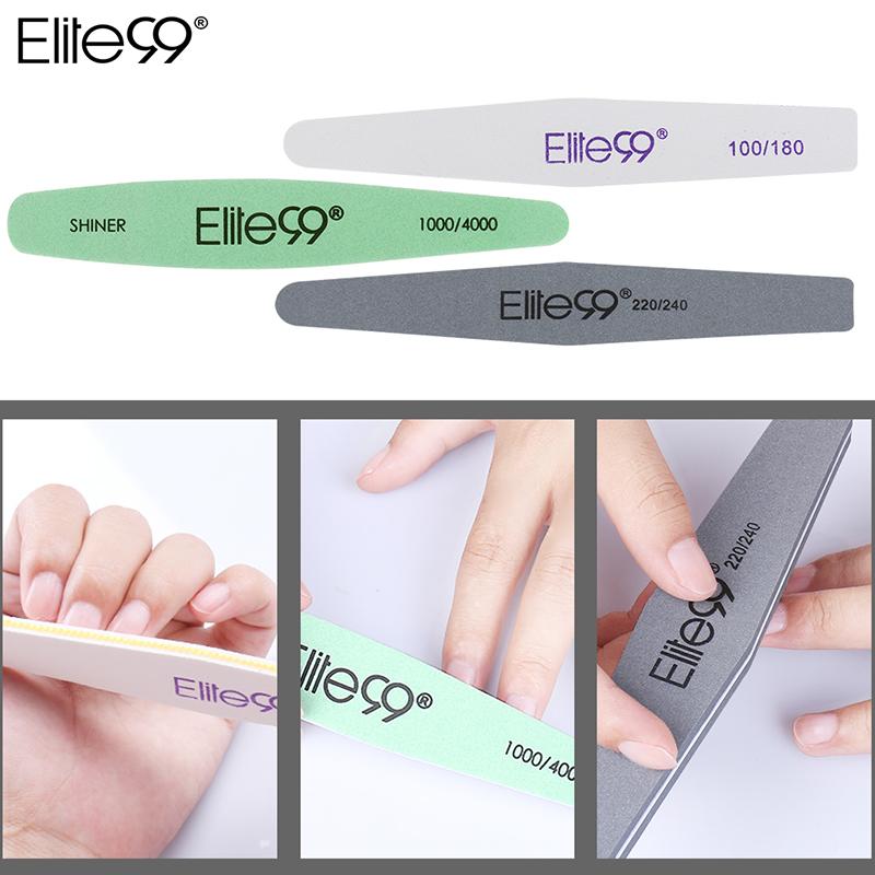 Elite99 Nail Files 100 180 Papersand Foam 220 240 Nail Art Buffer Sanding Polishing Manicure 1000 4000 Mini Nail File to Polish