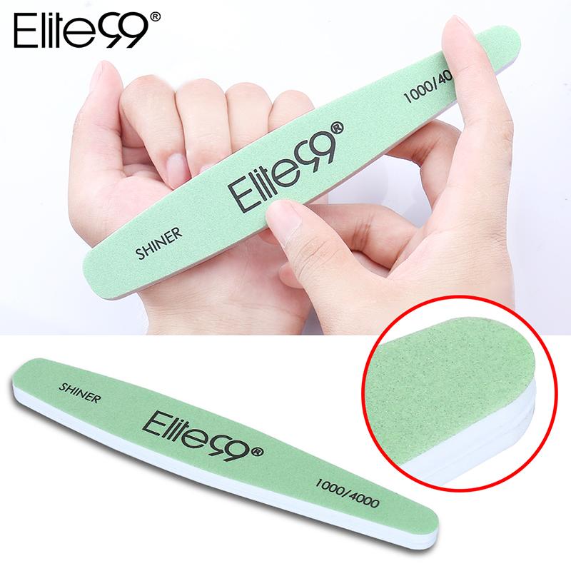 Elite99 Green Buffing Nail Sanding Nail Art File 3-Side Manicure Pedicure Buffer Tool Nail Art Buffer Shiner Nail Polish Tool