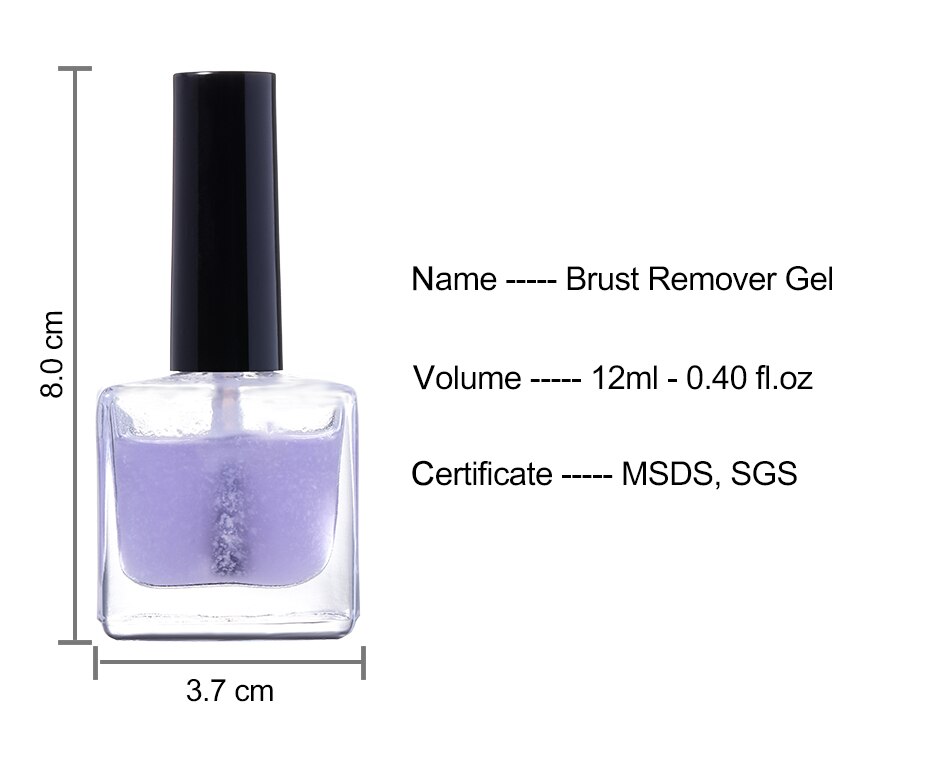 Elite99 Burst Remover Gel Nail Polish Remover Gel Polish Degreaser Cleam Remove Use With Silver Stainless Steel Triangle Stick