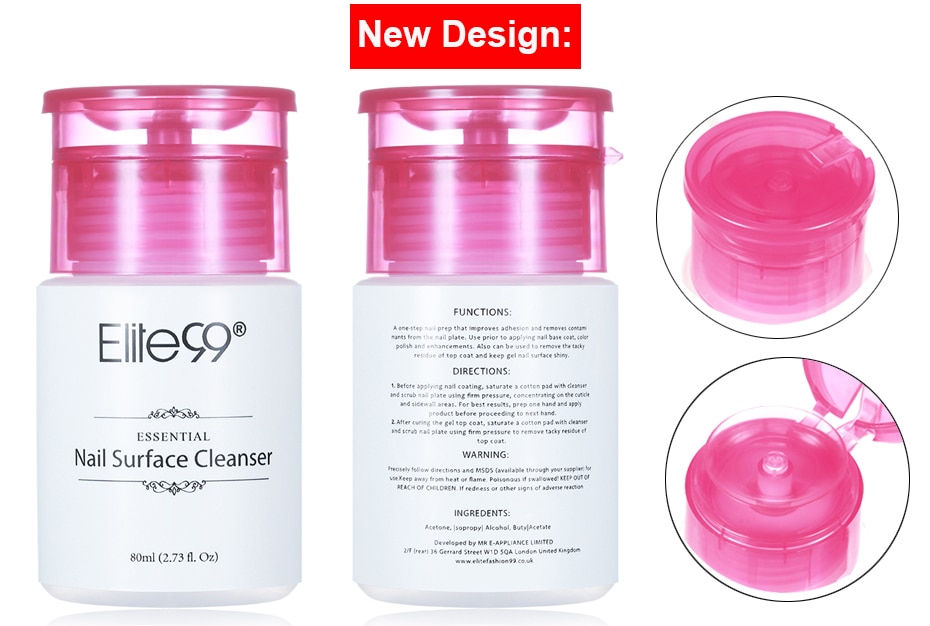 Elite99 High Quality 80ml Clean Nail Gel Remover Art Tools Nail Polish Remover Sticky Liquid use with Nail Tin foil Nail Brush Elite99 High Quality 80ml Clean Nail Gel Remover Art Tools Nail Polish Remover Sticky Liquid use with Nail Tin foil Nail Brush
