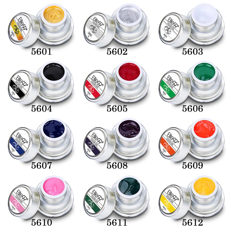 Elite99 3D Painting Color Gel Drawing UV Gel DIY Nail Art Paint For Painting Varnish Need Base Top Coat Gel Lacquer 12 Colors