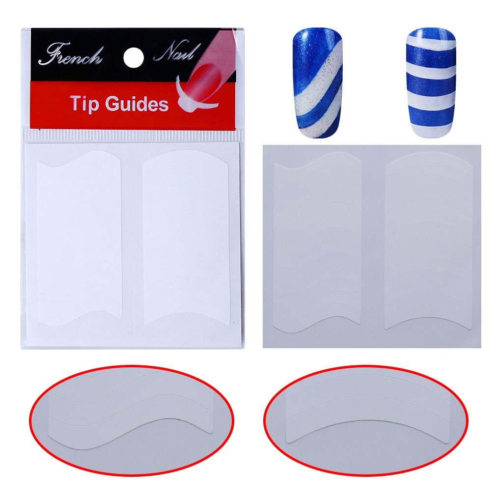 Elite99 DIY French Nails Tips Guides Sticker Style Form Manicure Gel UV Set Nail Decoration