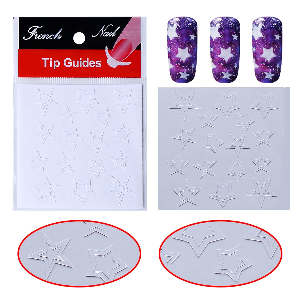 Elite99 DIY French Nails Tips Guides Sticker Style Form Manicure Gel UV Set Nail Decoration