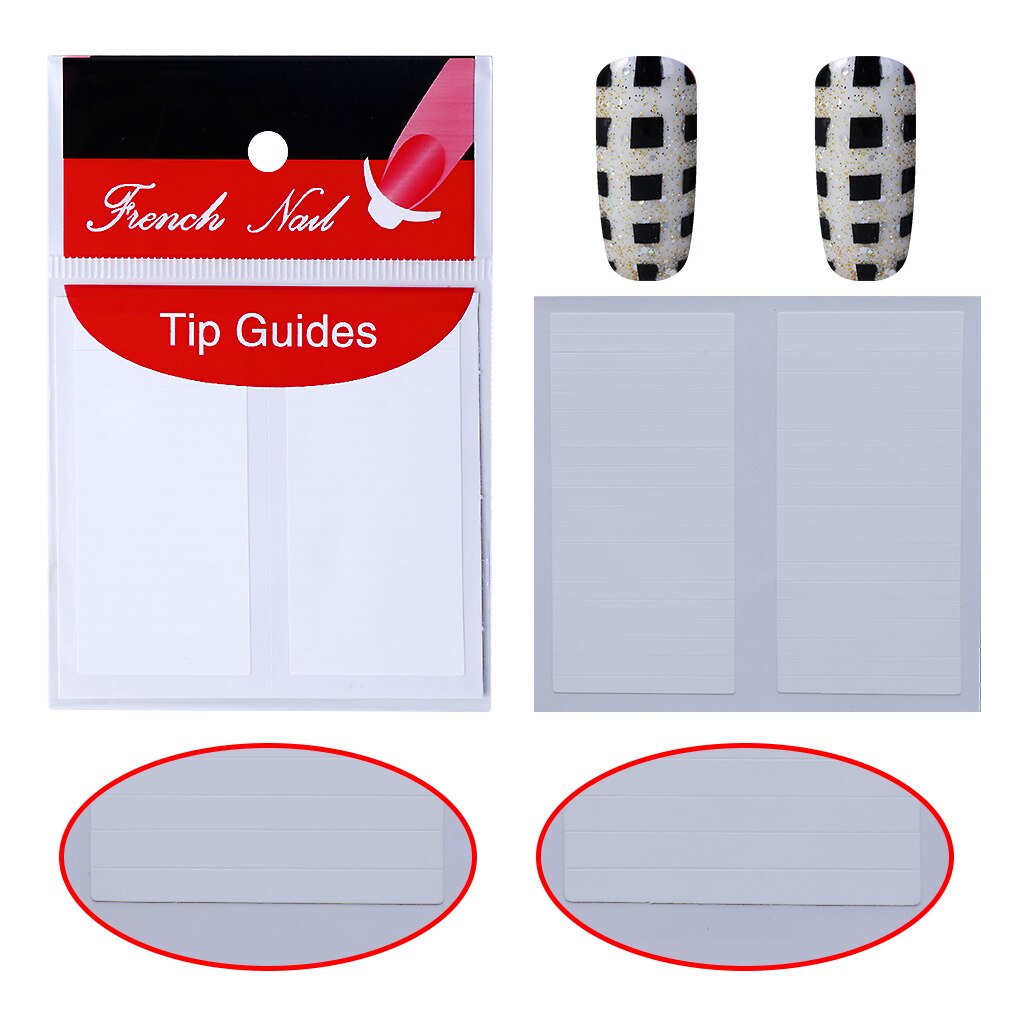 Elite99 DIY French Nails Tips Guides Sticker Style Form Manicure Gel UV Set Nail Decoration