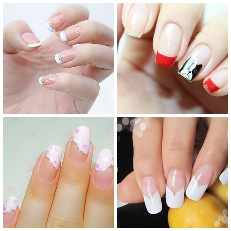 Elite99 DIY French Nails Tips Guides Sticker Style Form Manicure Gel UV Set Nail Decoration