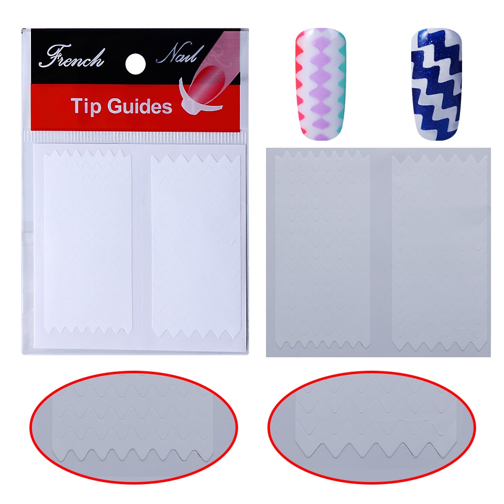 Elite99 DIY French Nails Tips Guides Sticker Style Form Manicure Gel UV Set Nail Decoration