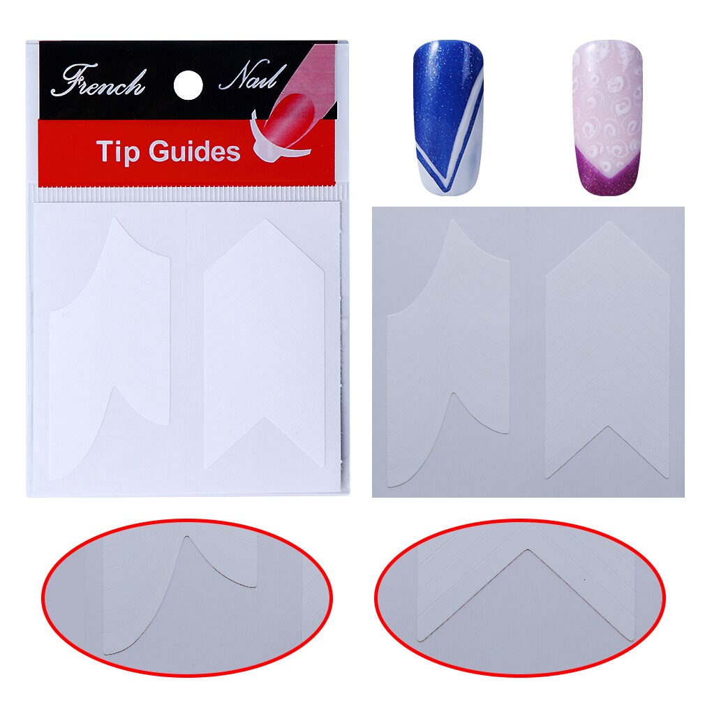 Elite99 DIY French Nails Tips Guides Sticker Style Form Manicure Gel UV Set Nail Decoration